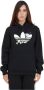 Adidas Originals Zwarte Oversized Hoodie met Geborduurde Bloemmotieven Zwart Dames - Thumbnail 2