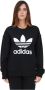 Adidas Originals Zwarte Trui met Wijde Silhouet en Authentiek Logo Zwart Dames - Thumbnail 1