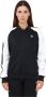Adidas Originals Zwarte zip-sweatshirt met contrasterende mouwen Black Dames - Thumbnail 1