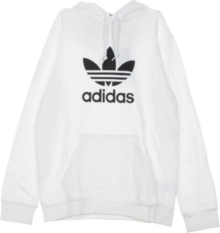 Adidas Oversized Ecru Tekst Print Sweatshirt Wit Heren