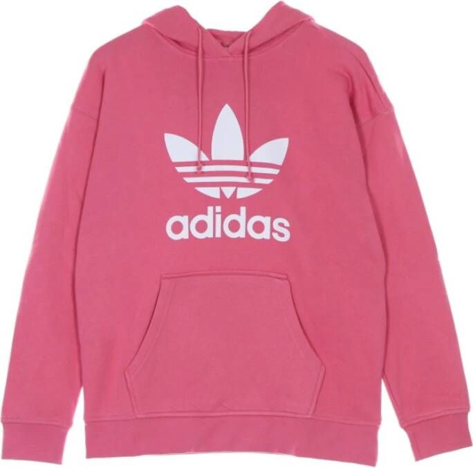 Adidas Oversized Hoodie met Capuchon Roze Dames