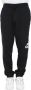 Adidas Zwarte Essentials Fleece Tapered Cuff Big Logo Sweatpants Zwart Heren - Thumbnail 1