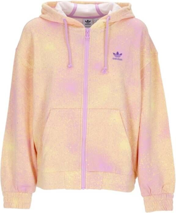 Adidas Rits Hoodie Bliss Lilac Bijna geel Roze Dames
