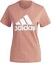 Adidas Roze Dames Logo T-shirt Stijl Im2786 Clastr White Roze Dames - Thumbnail 1