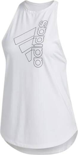 Adidas Sleeveless Training Tops Wit Dames
