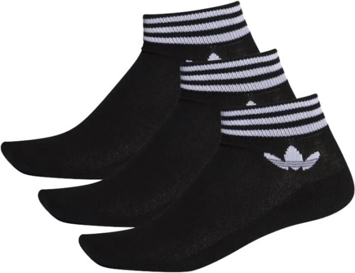 Adidas Originals Adicolor Trefoil Ankle Sokken (3 Pack) Middellang Kleding black maat: 35-38 beschikbare maaten:35-38 39-42 43-46