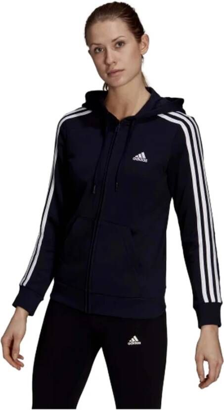 Adidas Sportswear Capuchonsweatvest ESSENTIALS FRENCH TERRY 3 STRIPES CAPUCHONJACK (1-delig)