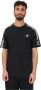 Adidas Sportieve Zwarte T-shirt met 3-Stripes Zwart Heren - Thumbnail 2