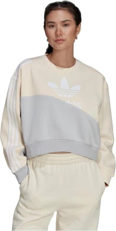 Adidas Originals Adicolor Bold Fleece Sweatshirt Sweaters Kleding wonder white maat: XS beschikbare maaten:XS