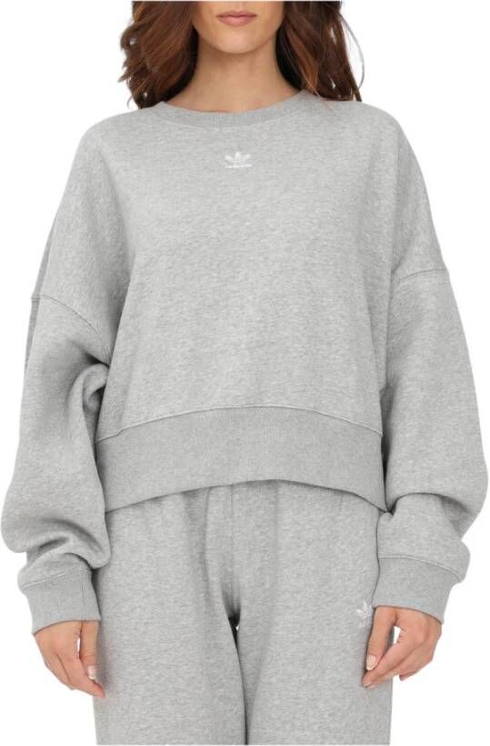 Adidas Originals Bluza Damska Administry Essentials Fleece Sweatshirt Hf7478 36 Grijs Dames