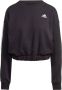 Adidas Sportswear Essentials 3-Stripes Crop Sweatshirt - Thumbnail 2