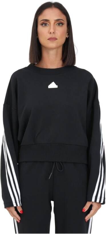 Adidas Zwarte Future Icons 3-Stripes Sweater Zwart Dames