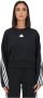 Adidas Zwarte Future Icons 3-Stripes Sweater Zwart Dames - Thumbnail 2