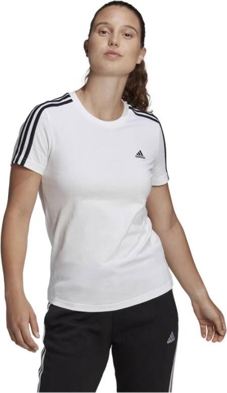 Adidas T-Shirt Klassieke Stijl Wit Dames