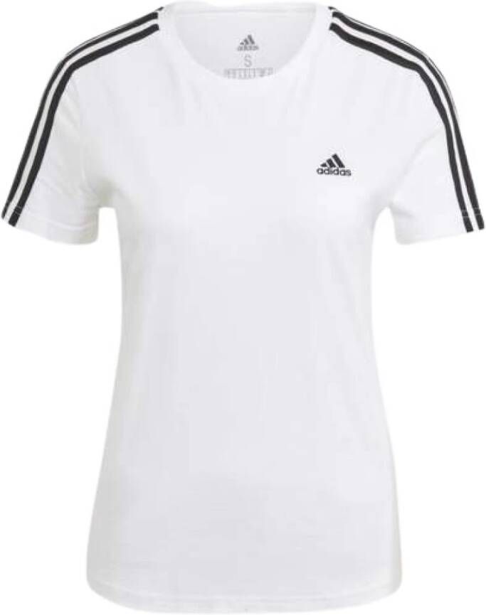 Adidas Sportswear T-shirt LOUNGEWEAR ESSENTIALS SLIM 3-STREPEN