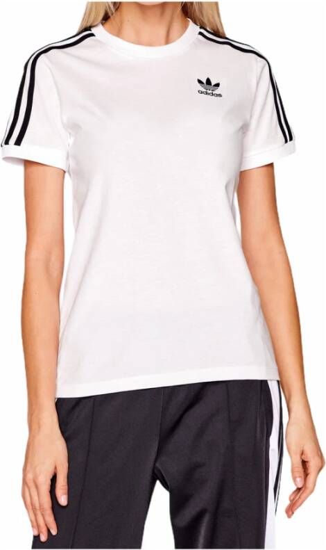 Adidas Originals Witte Sportieve T-shirt voor Dames White Dames