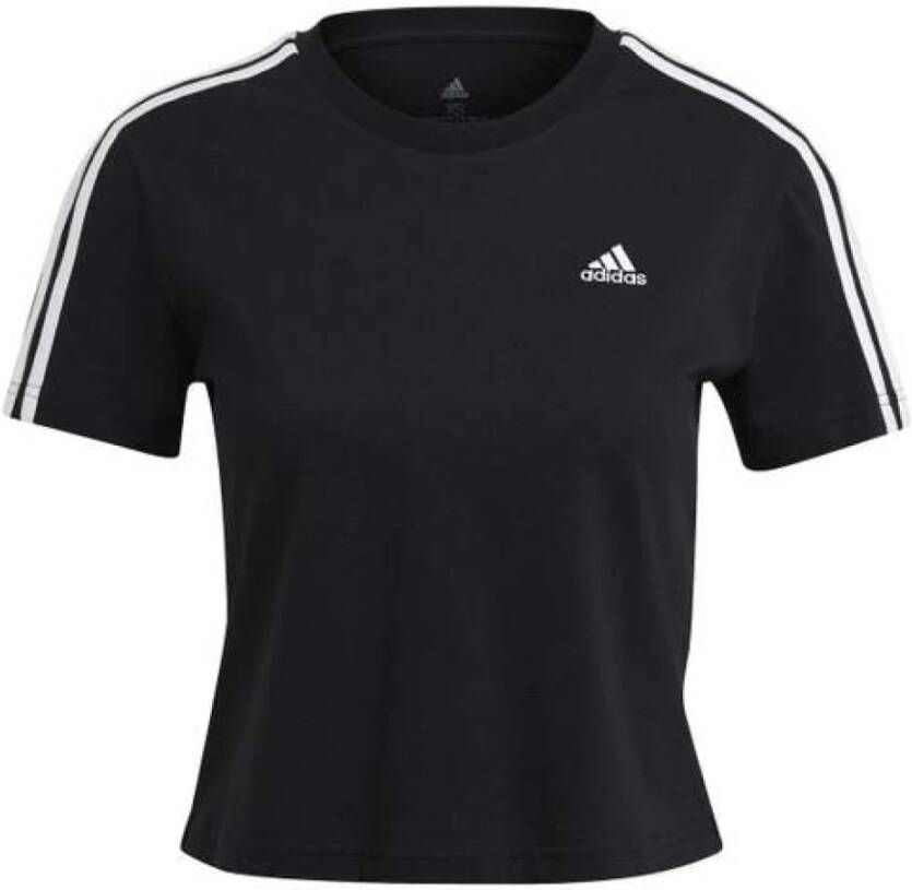 Adidas Sportswear T-shirt ESSENTIALS LOOSE 3-STRIPES CROPPED