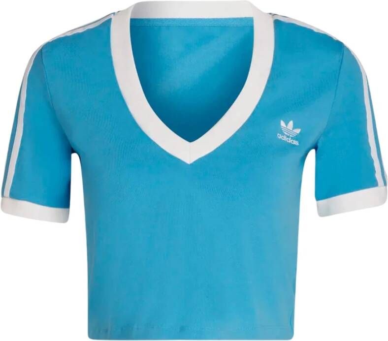 Adidas T-Shirts Blauw Dames