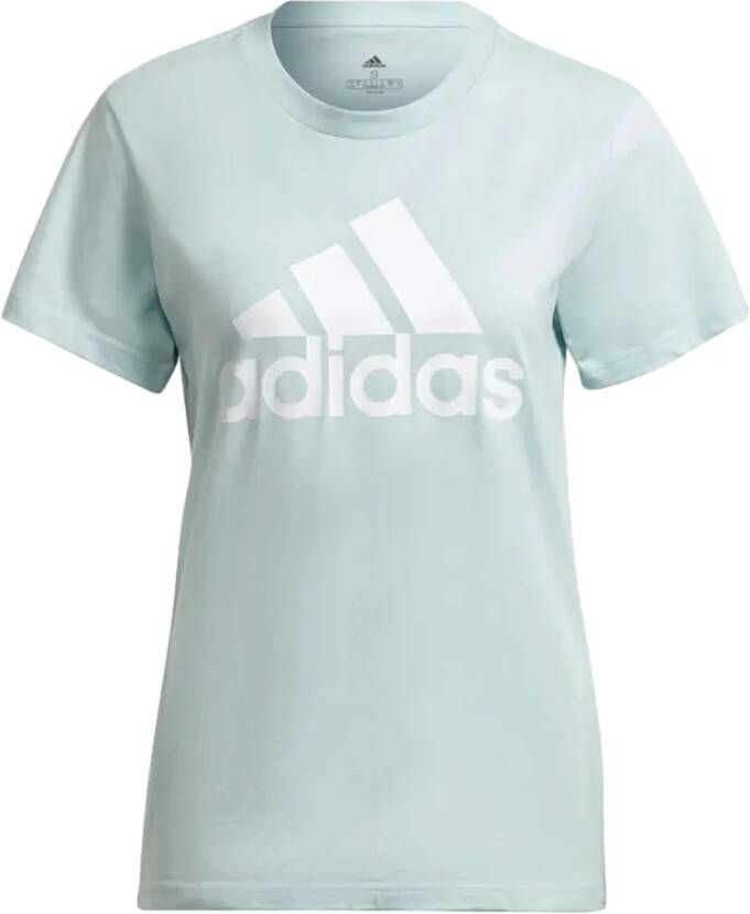 Adidas T-Shirts Blauw Dames