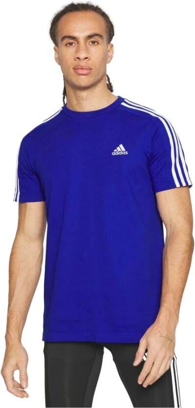 Adidas T-Shirts Blauw Heren