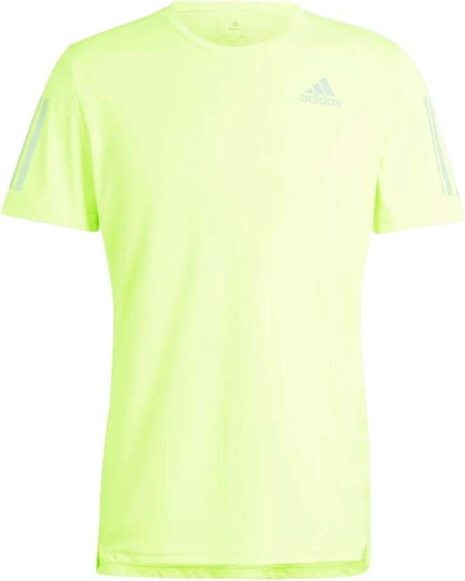 Adidas own the run hardloopshirt geel heren