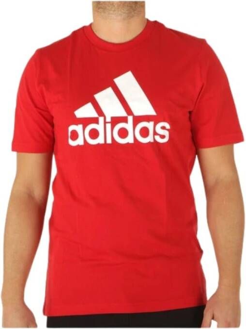 Adidas T-Shirts Rood Heren