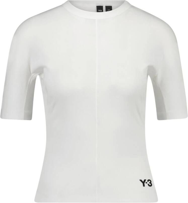 Y-3 Aansluitende SS Tee T-shirts en Polos Beige Dames - Foto 3