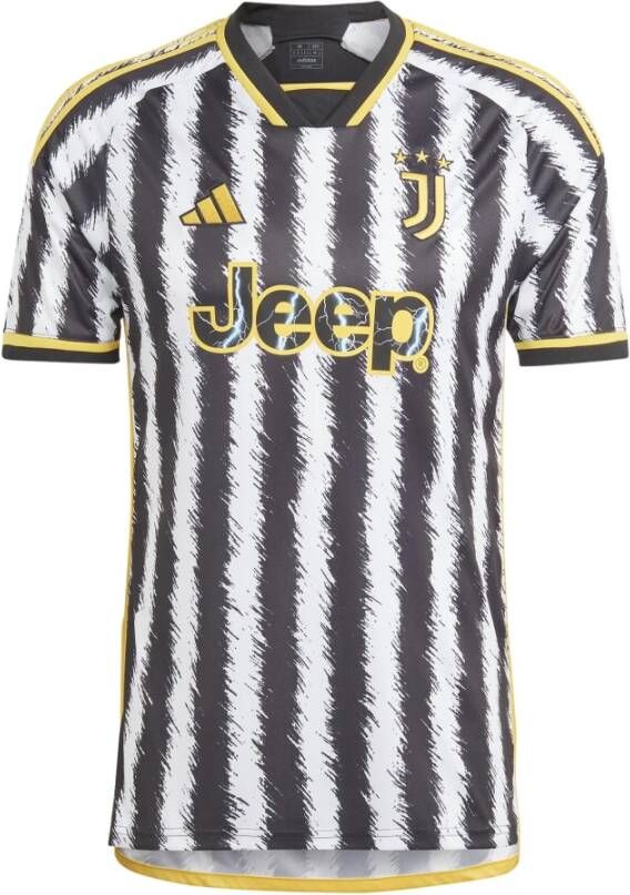 Adidas Juventus Thuisshirt 23 24 Zwart Voetbalshirt Heren