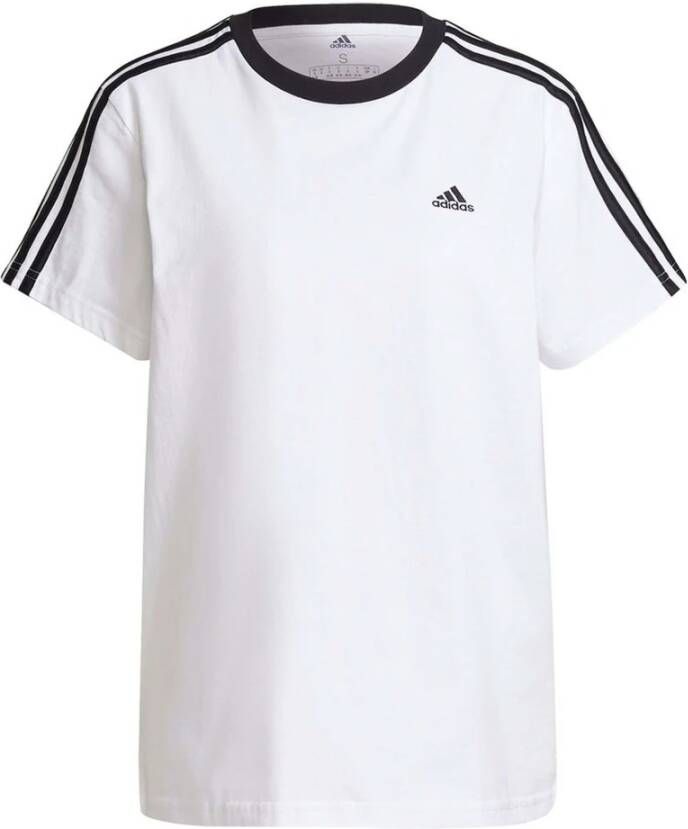 Adidas 3-Stripes Badge of Sport T-Shirt White Black- Dames White Black