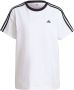 Adidas 3-Stripes Badge of Sport T-Shirt White Black- Dames White Black - Thumbnail 2