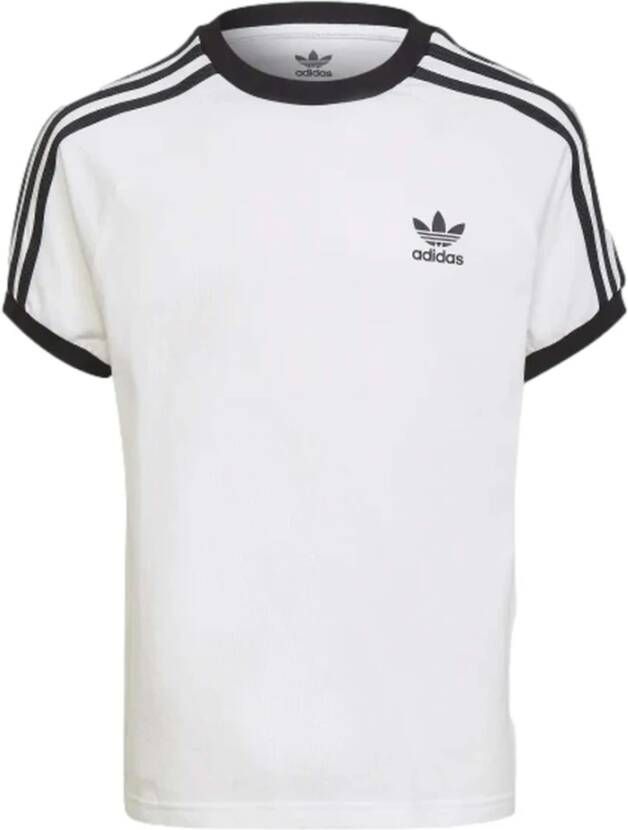 Adidas Originals T-shirt wit zwart Katoen Ronde hals Logo 152