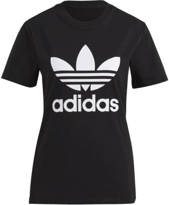 Adidas Iconisch Logo Crew Neck T-Shirt Black Dames