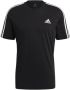 Adidas Performance sport T-shirt zwart wit Jongens Katoen Ronde hals Logo 140 - Thumbnail 1