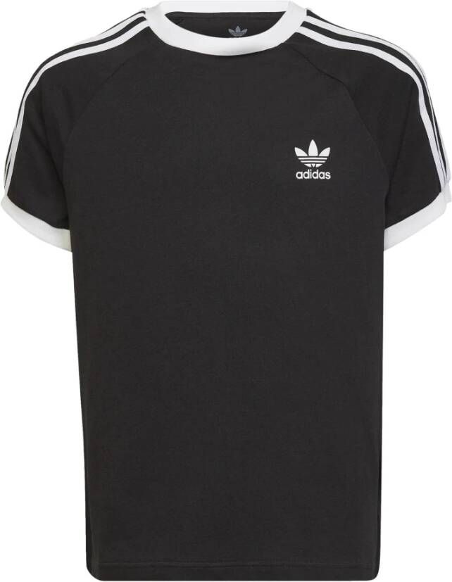 Adidas Originals T-shirt met logo zwart wit Katoen Ronde hals 164