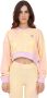 Adidas Bliss Lilac Cropped Lichtgewicht Crew Neck Sweatshirt Yellow Dames - Thumbnail 2