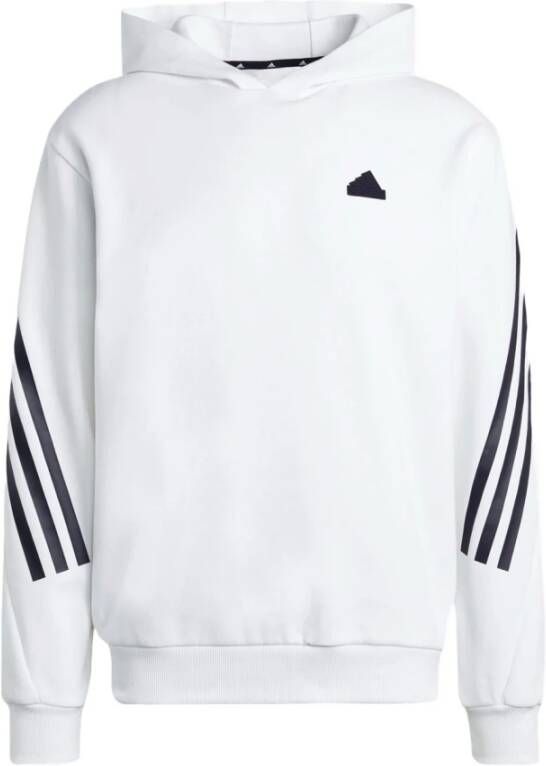 Adidas Toekomstige iconen 3-strepen hoodie White Heren