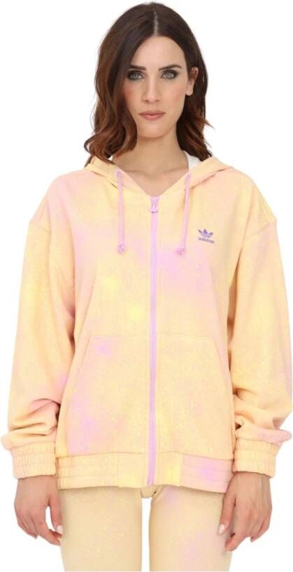 Adidas Tie-dye Zip Hoodie Bliss Lilac Multicolor Dames