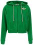 Adidas Originals Velour Kapuzenjacke Hooded vesten Kleding green maat: M beschikbare maaten:XS M - Thumbnail 1