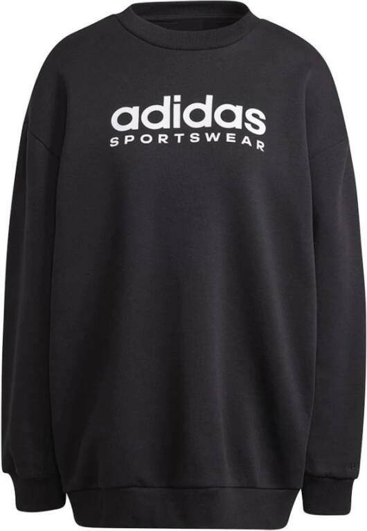 Adidas Zwarte All Szn Fleece Graphic Sweatshirt Zwart Dames
