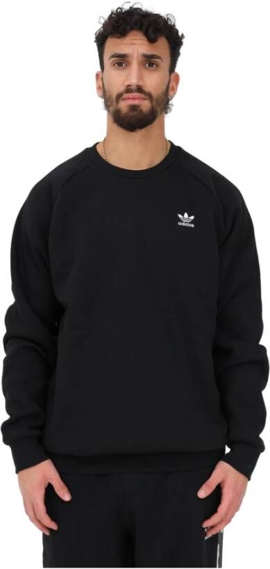 Adidas Originals Tijdloze Zwarte Crewneck Sweatshirt voor Heren Black Heren