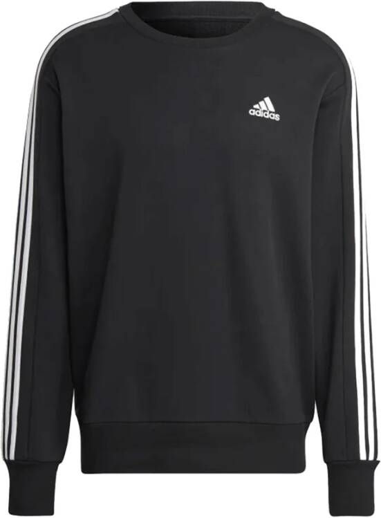 Adidas M 3S FT SWT Stijlvol en Comfortabel Sweatshirt Zwart Heren
