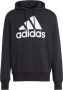 Adidas Zwarte French Terry hoodie met groot logo voor heren Zwart Heren - Thumbnail 1