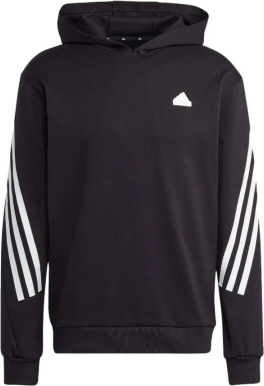 Adidas Zwarte Future Icons 3-Stripes Hoodie Zwart Heren
