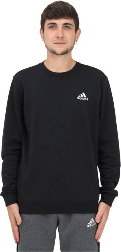 Adidas Zwarte Performance Sweaters Fleece Sweatshirt voor Heren Zwart Heren