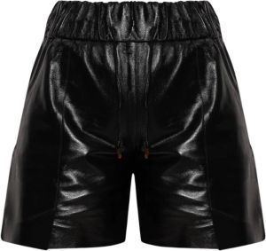 Aeron �Chirac� leather shorts Zwart Dames