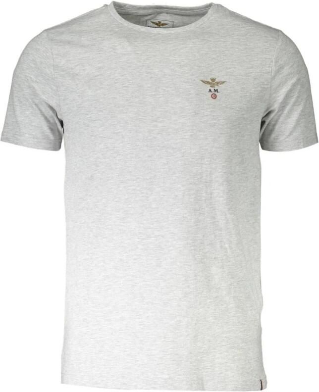 Aeronautica militare Omkeerbaar T-shirt Zwart Korte Mouw Logo Black Heren