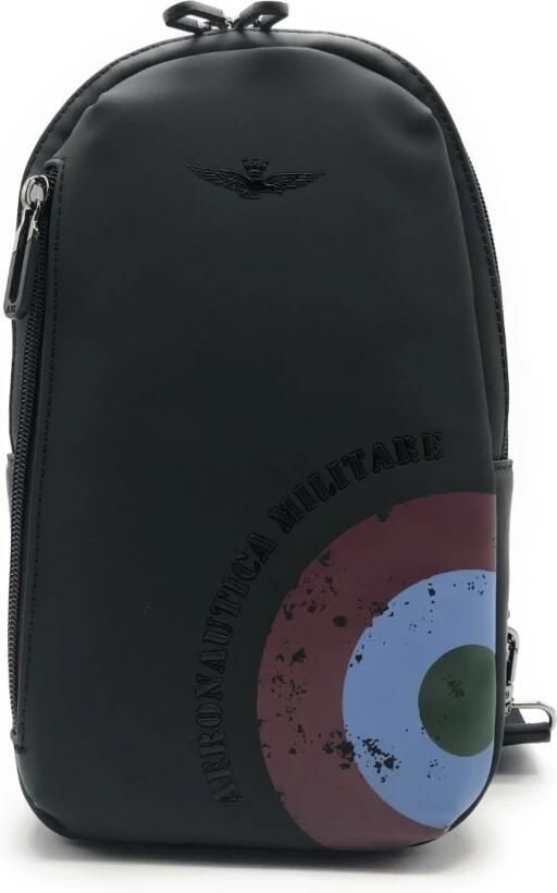 Aeronautica militare Runway Am-553 Schoudertas Rugzak Black Heren