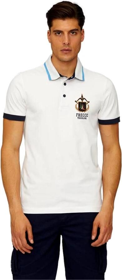Aeronautica militare Geborduurd Poloshirt voor Mannen White Heren - Foto 4