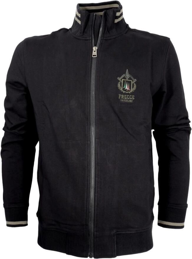 Aeronautica militare Tricolori Pijl Rits Trui Zwart Black Heren - Foto 3