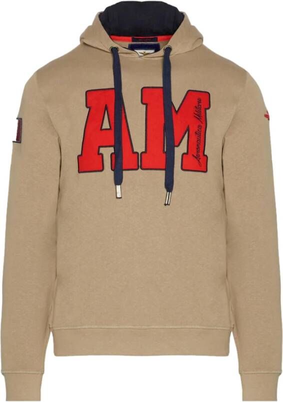 Aeronautica militare Capuchon Beige Heren